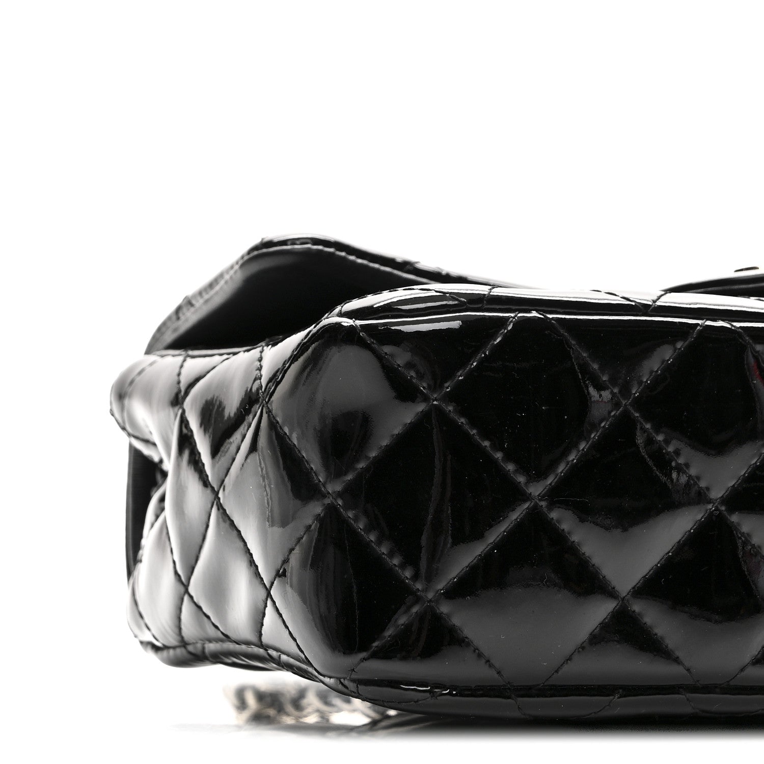 Chanel Patent Calfskin Quilted Mini Rectangular Flap Black 9 of 10