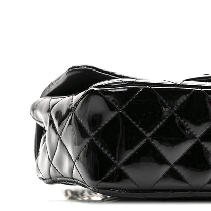 Chanel Patent Calfskin Quilted Mini Rectangular Flap Black 9 of 10