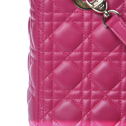 Christian Dior Lambskin Cannage Medium Lady Dior Pink 9 of 12