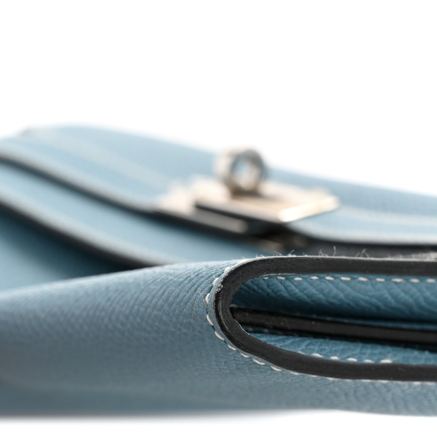Epsom Kelly Longue Wallet Blue Jean