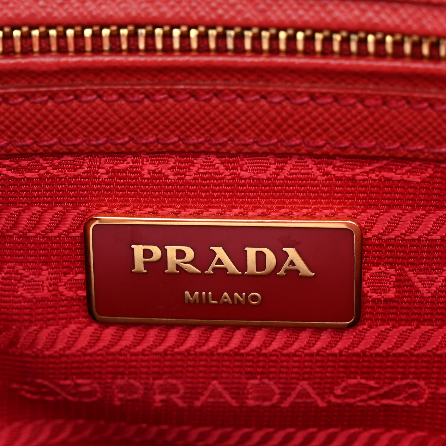 Prada Saffiano Lux Small Galleria Double Zip Tote Fuoco 6 of 13