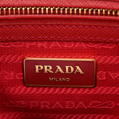 Prada Saffiano Lux Small Galleria Double Zip Tote Fuoco 6 of 13