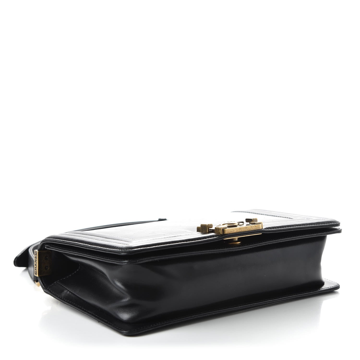 Chanel Glazed Calfskin Medium Boy Flap Black 4 of 10