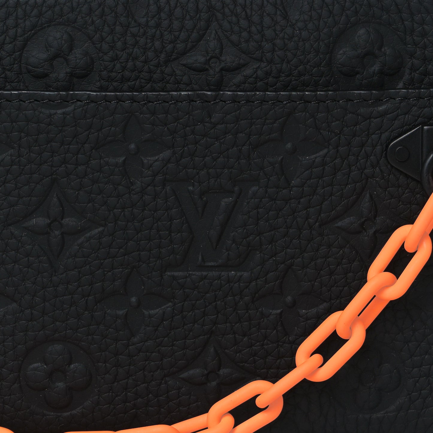 Taurillon Monogram Uniformes Solar Ray Soft Pochette Volga Belt Bag Black