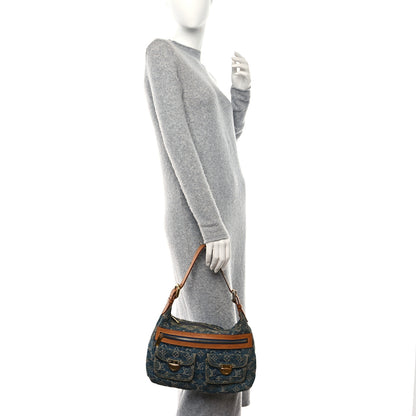 Louis Vuitton Monogram Denim Baggy PM Blue 2 of 8
