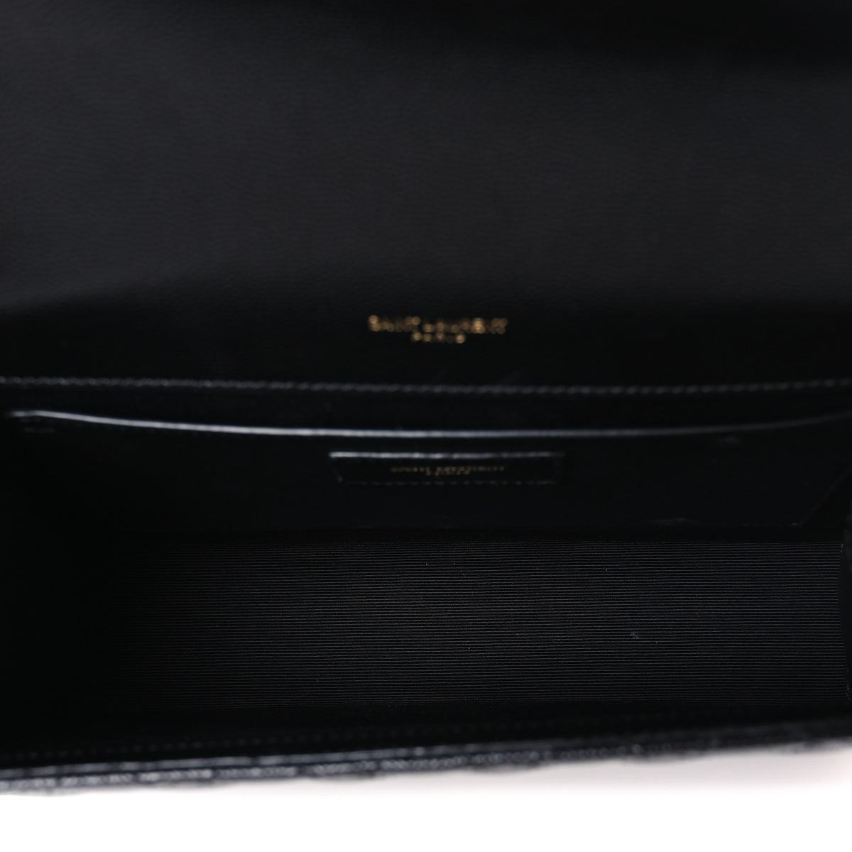 Saint Laurent Grain De Poudre Textured Mixed Matelasse Triquilt Medium Monogram Satchel Black 5 of 11