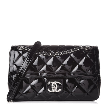 Chanel Patent Quilted Small Coco Shine Flap Black 1 of 11