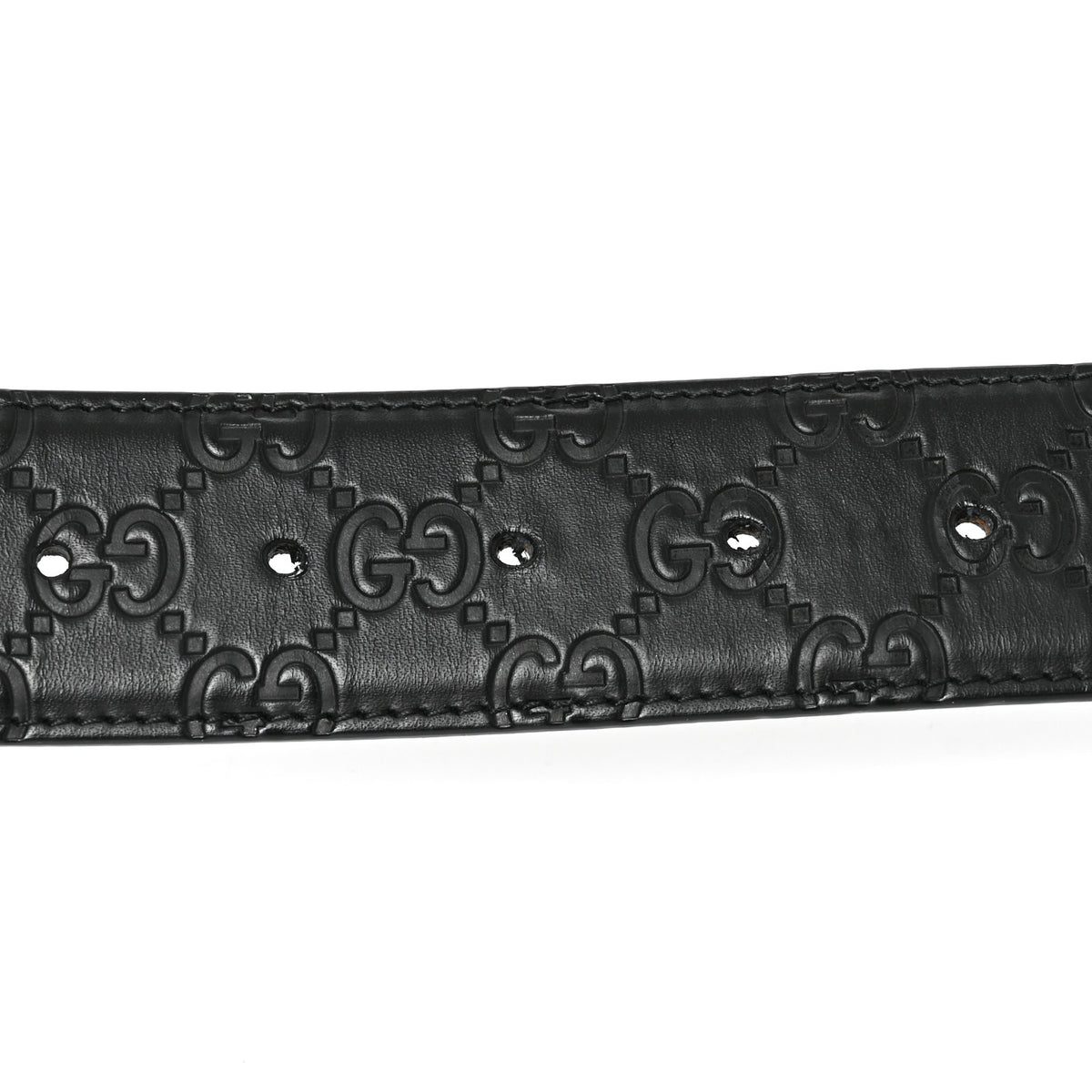 Guccissima Signature Interlocking G 40mm Belt 105 42 Black