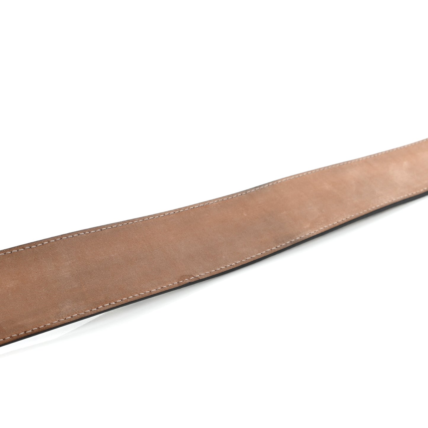 GG Supreme Monogram Selleria Calfskin Interlocking G 40mm Belt 85 34 Beige Ebony Blue