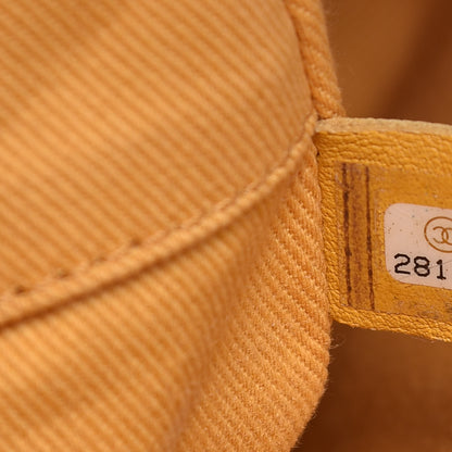 Chanel Lurex Canvas Small Deauville Tote Yellow 7 of 13