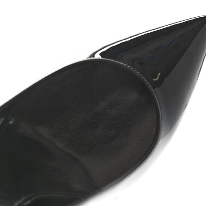 Saint Laurent Patent Opyum 110 Pumps 36 Black Blue 8 of 10