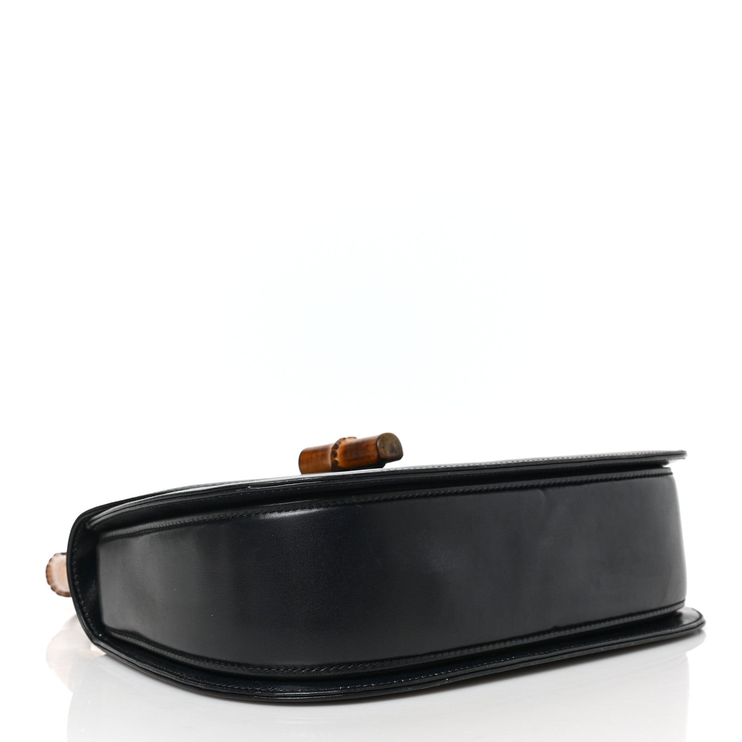 Gucci Calfskin Bamboo Top Handle Bag Black 4 of 9