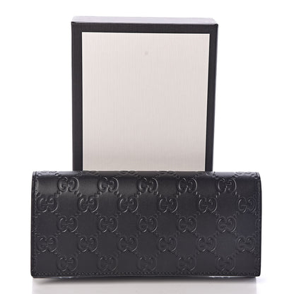Gucci Guccissima Avel Continental Flap Wallet Black 8 of 8