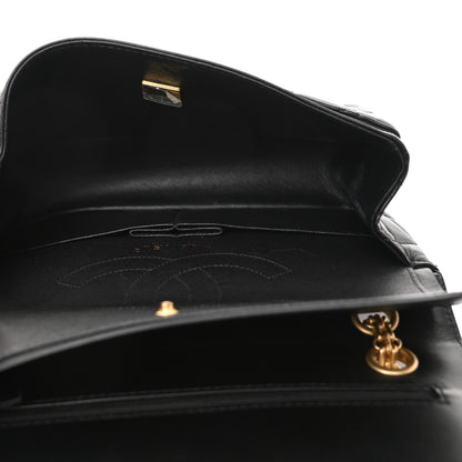 Chanel Aged Calfskin Crystal Charms 2.55 Reissue 225 Flap Black 4 of 8