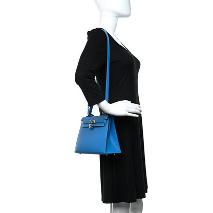 Hermes Epsom Kelly Sellier 25 Bleu Zanzibar 2 of 10