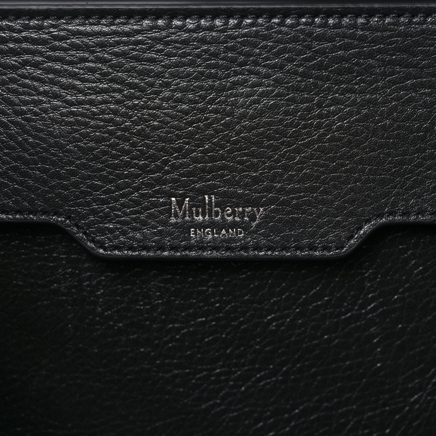 High Shine Grain Bayswater Tote Black