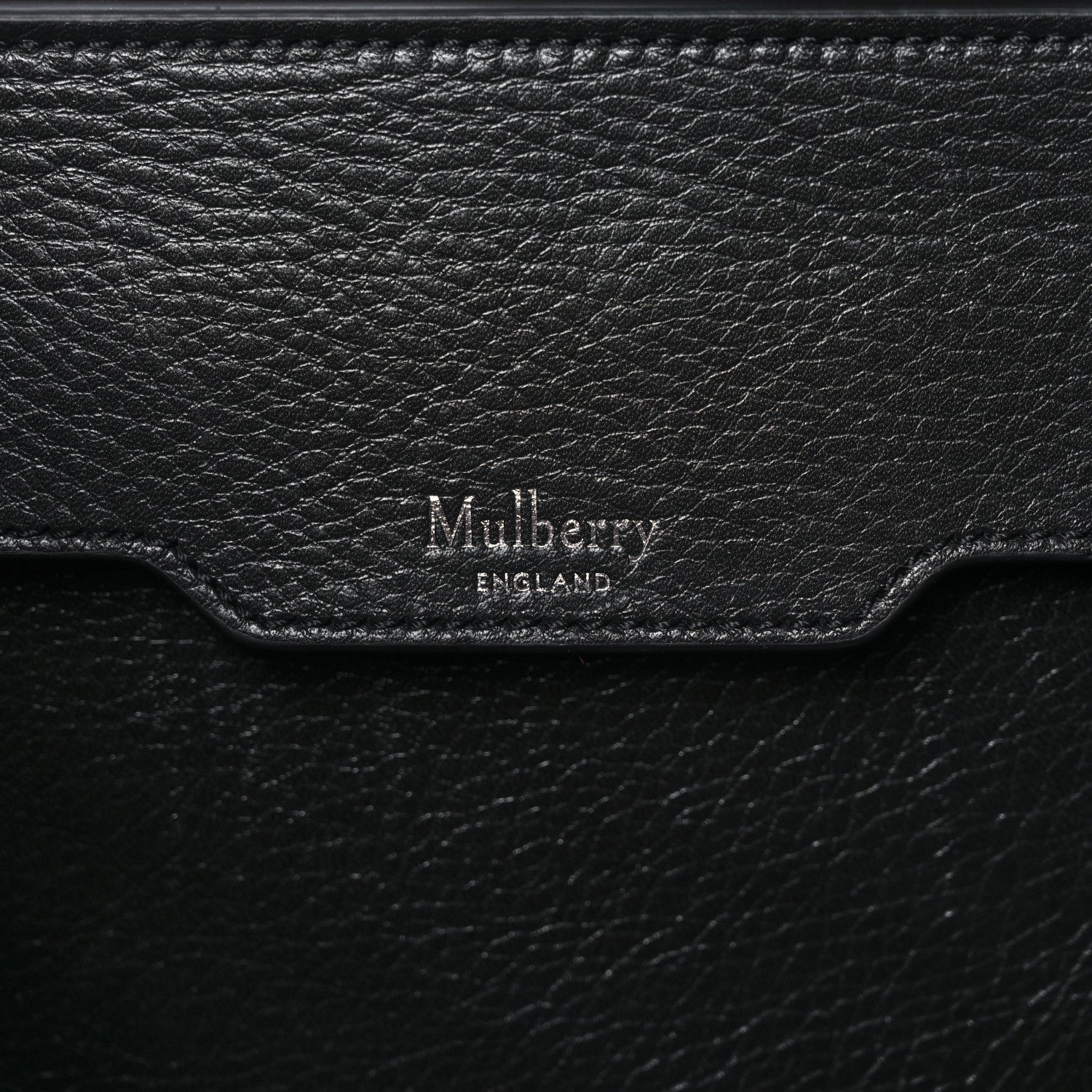 Mulberry High Shine Grain Bayswater Tote Black 6 of 9