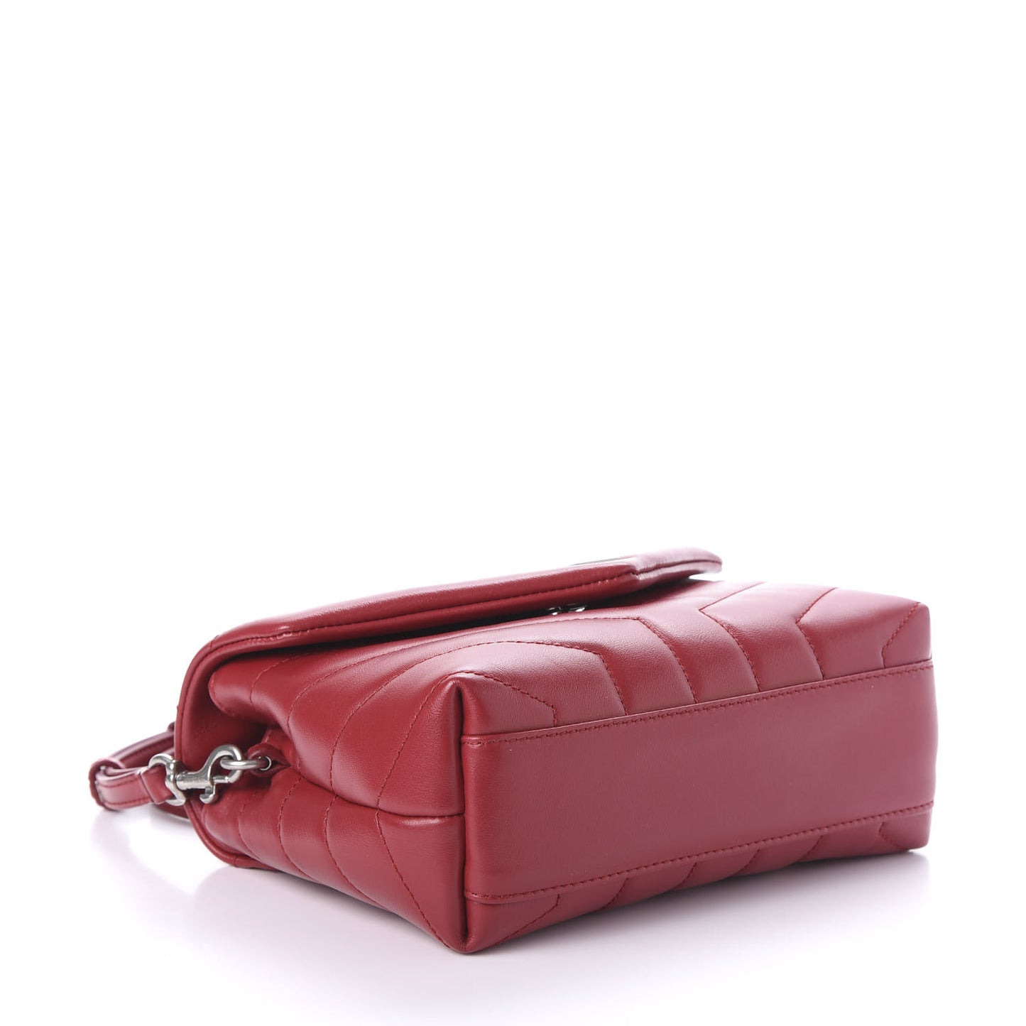 Calfskin Y Quilted Monogram Toy Loulou Crossbody Bag Lipstick Red