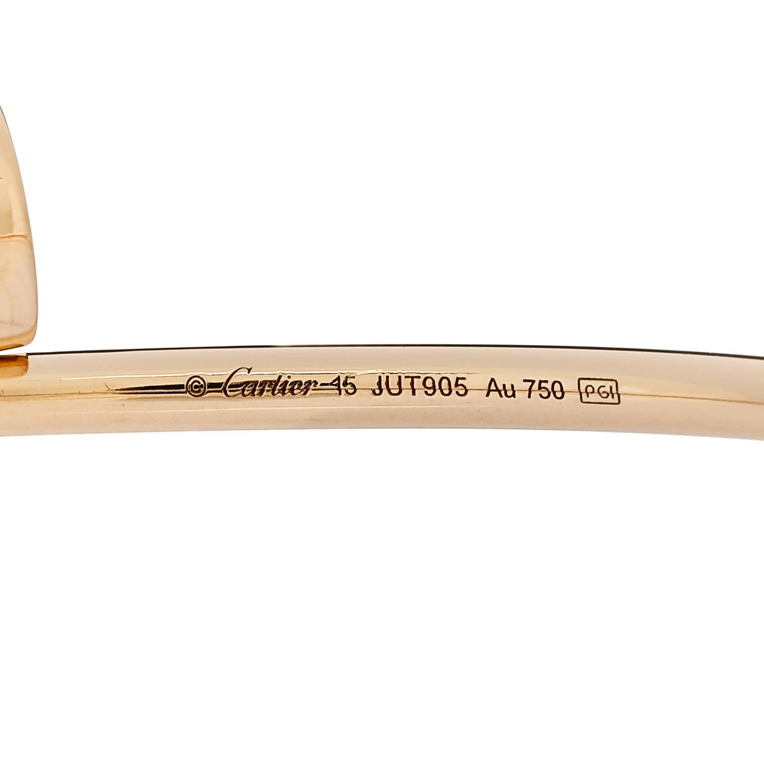 Cartier 18K Yellow Gold Small Juste Un Clou Bracelet 15 3 of 3