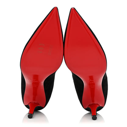Christian Louboutin Suede Pailette Pigalle Follies 85 Pumps 38.5 Black 5 of 11