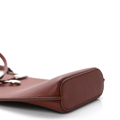 Loro Piana Grained Calfskin Bale Phone Case Kummel 7 of 8