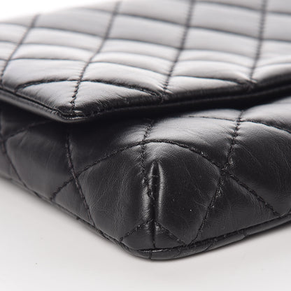 Chanel Aged Calfskin Quilted Reissue 2.55 Clutch Black 8 of 9
