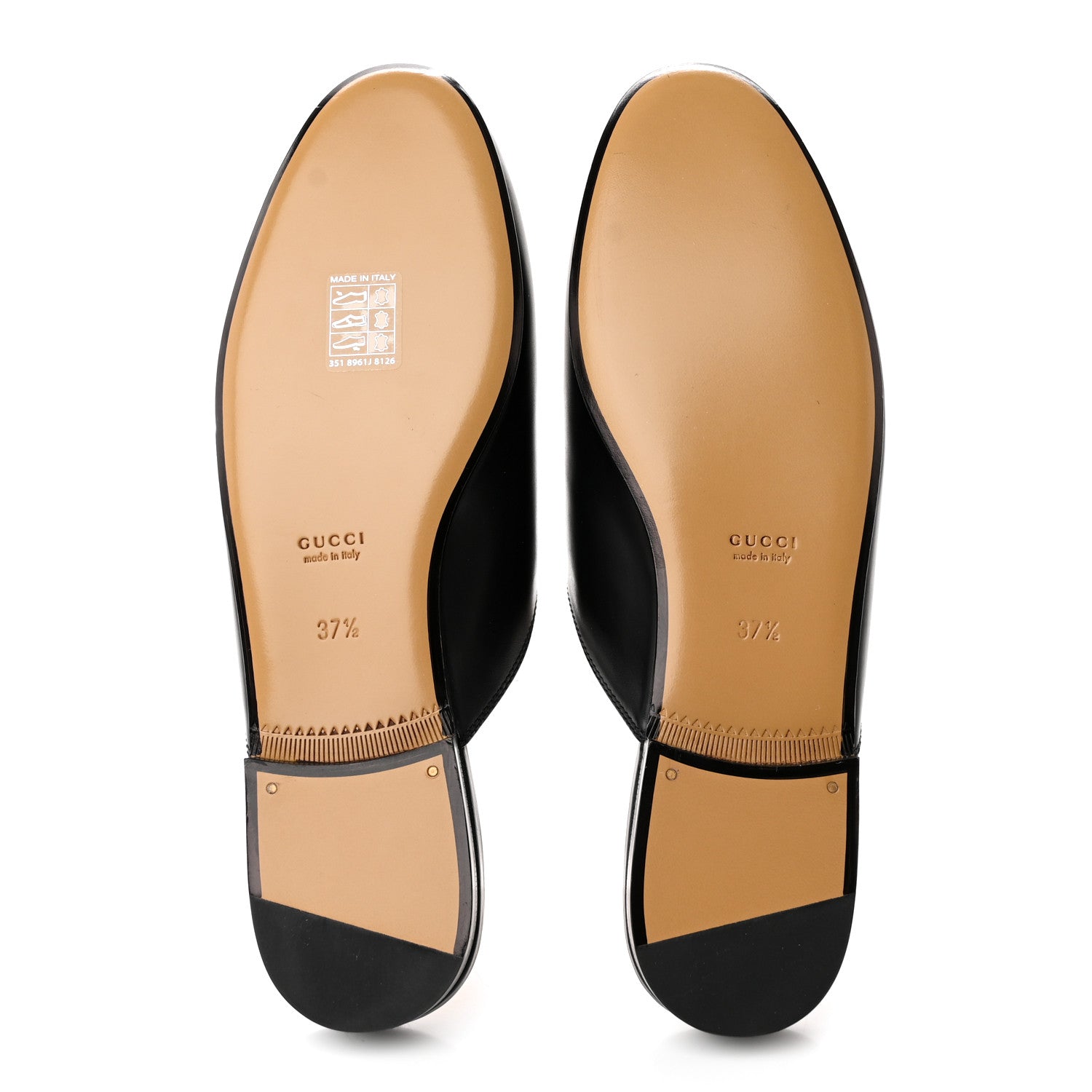 Gucci Calfskin Womens Princetown Slippers 37.5 Black 5 of 10