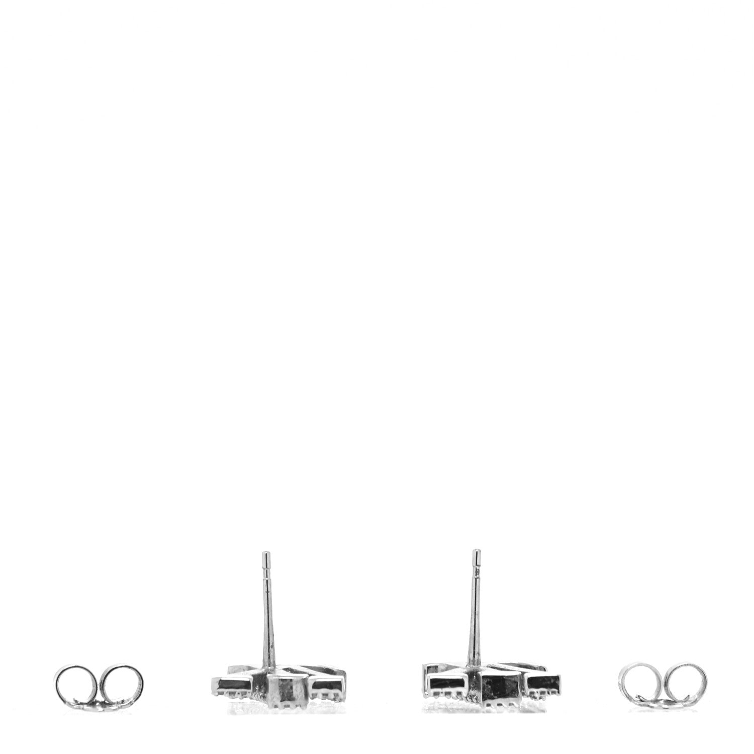 Louis Vuitton Crystal LV Iconic Earrings Silver 3 of 5