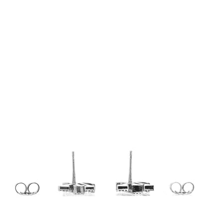 Louis Vuitton Crystal LV Iconic Earrings Silver 3 of 5