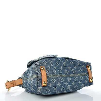 Louis Vuitton Monogram Denim Baggy PM Blue 4 of 9