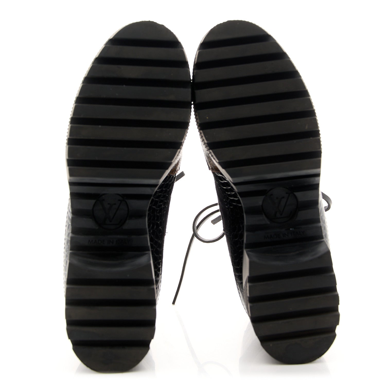 Louis Vuitton Suede Calfskin Crocodile Embossed Patent Monogram