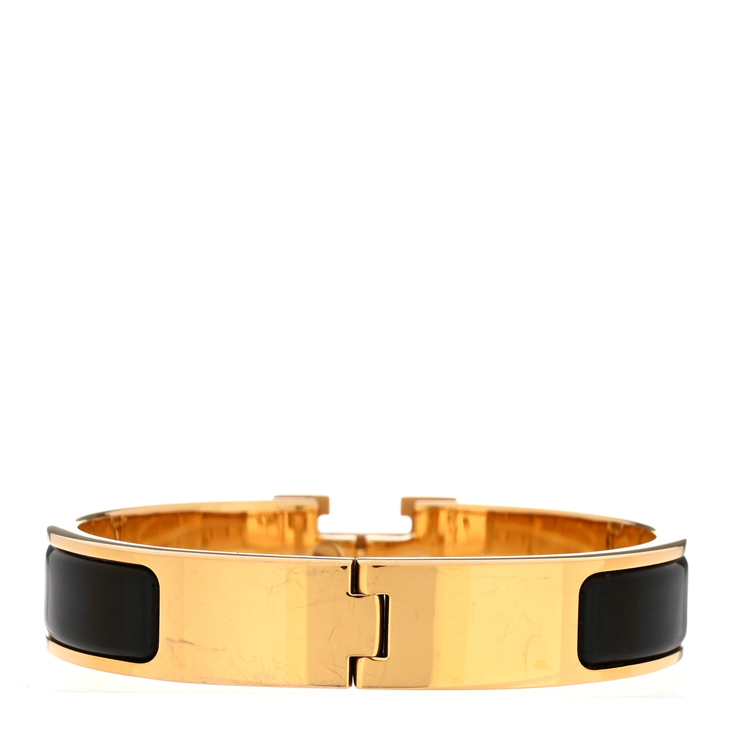 Hermes Enamel Narrow Clic Clac H PM Bracelet Black 3 of 4