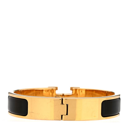 Hermes Enamel Narrow Clic Clac H PM Bracelet Black 3 of 4