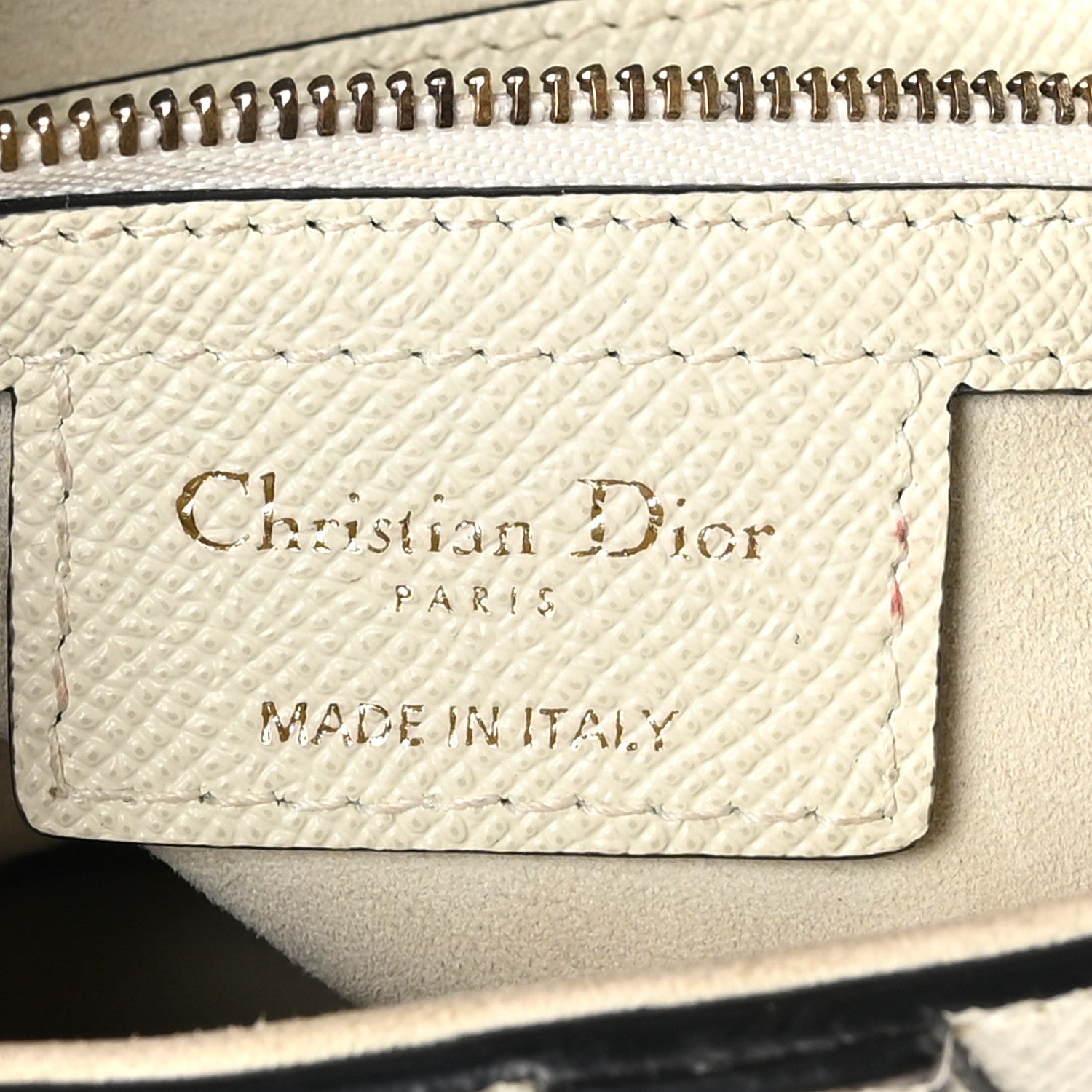 Christian Dior Grained Calfskin Saddle Bag White 6 of 11