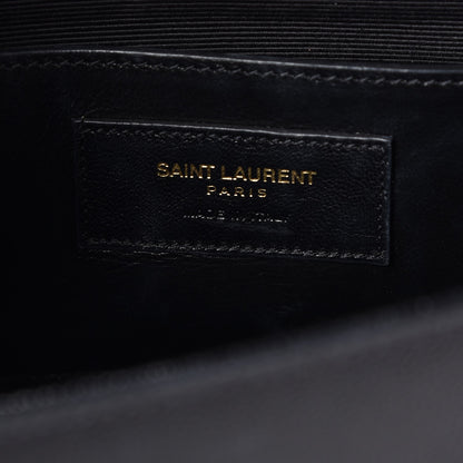 Saint Laurent Grain De Poudre Medium Classic Monogram Kate Satchel Black 6 of 6