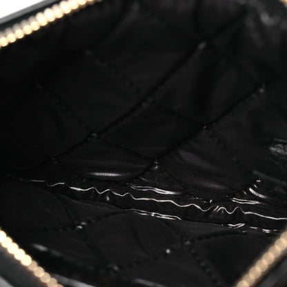 Chanel Lambskin Stitched Small Cosmetic Case Black 5 of 7