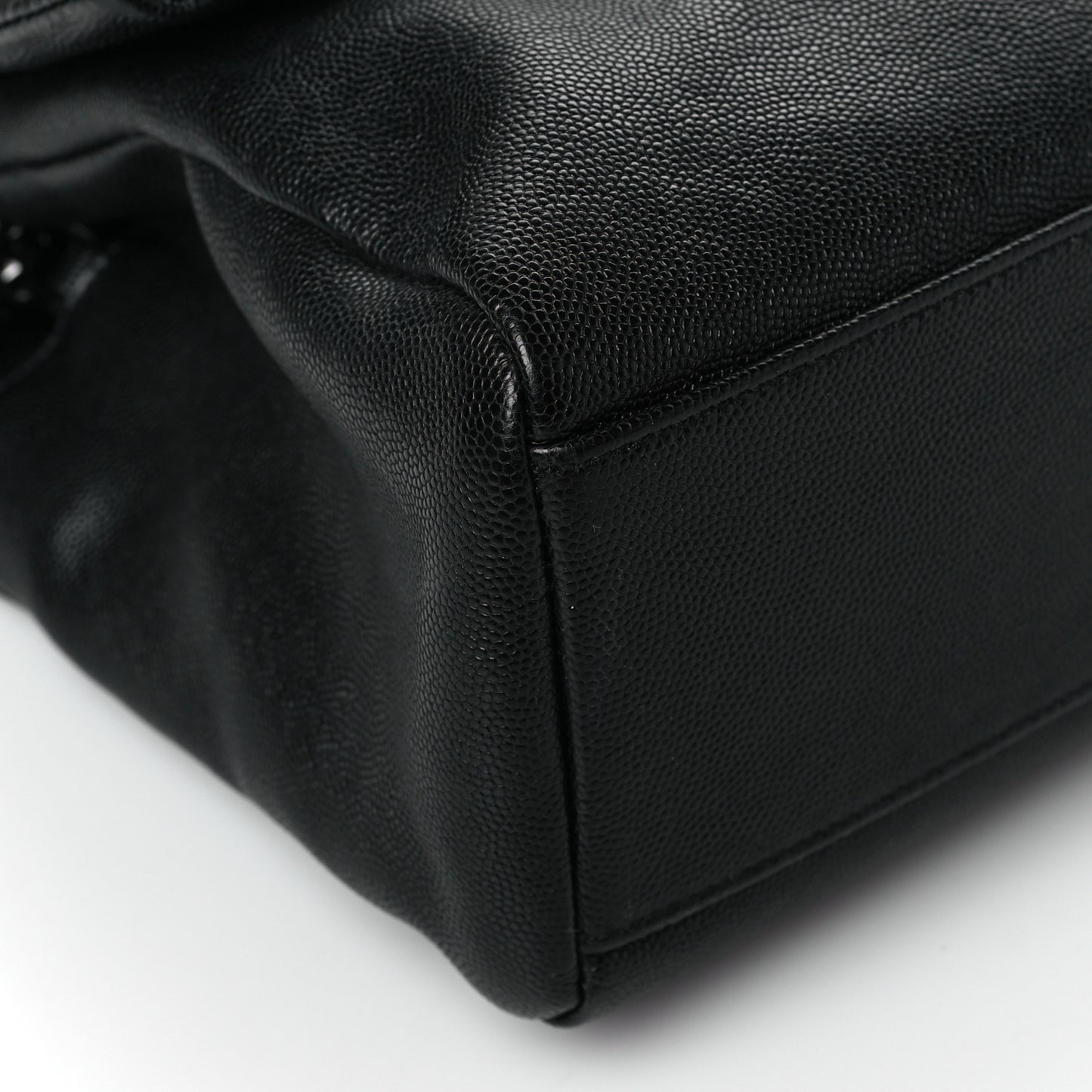 Grain De Poudre Monogram Monochrome Toy West Hollywood Fold-Over Bag Black