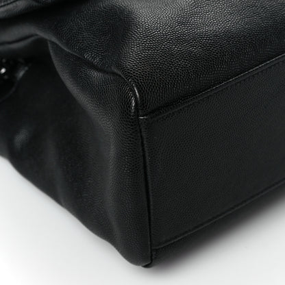 Saint Laurent Grain De Poudre Monogram Monochrome Toy West Hollywood Fold-Over Bag Black 8 of 9