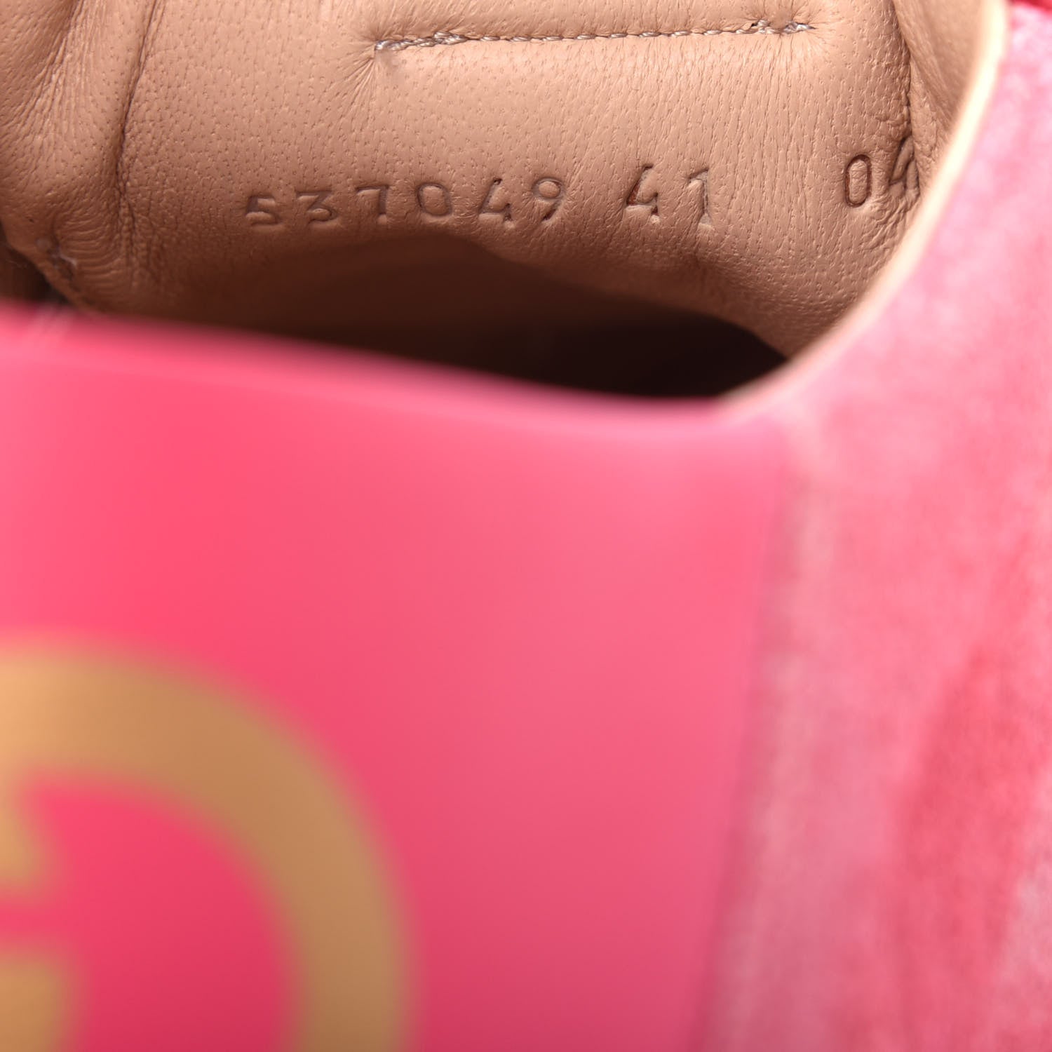 Gucci Suede Web Womens Rocket Sneakers 41 Rhododendron Pink 10 of 11