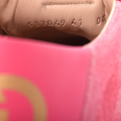 Gucci Suede Web Womens Rocket Sneakers 41 Rhododendron Pink 10 of 11