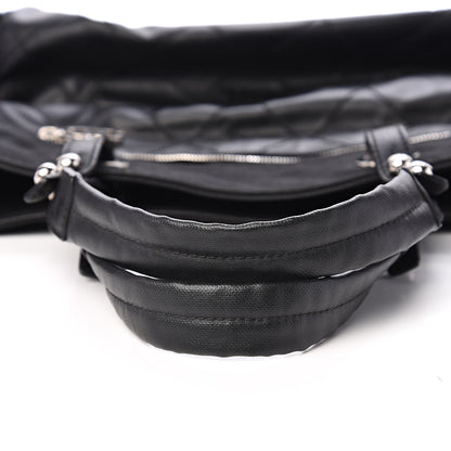 Chanel Coated Canvas Large Paris Biarritz Tote Black 7 of 13
