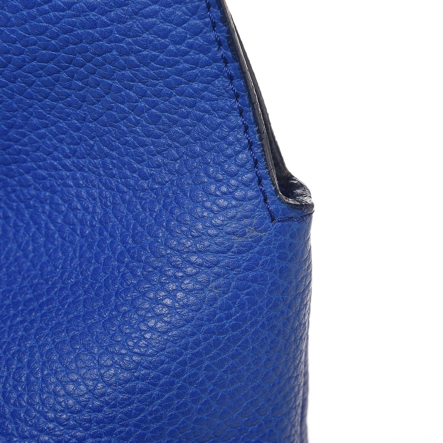 Grainy Calfskin Medium Baynard Tote Brilliant Blue