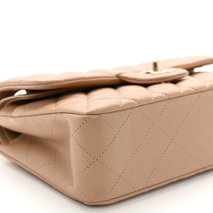 Chanel Caviar Quilted Small Double Flap Dark Beige 9 of 11