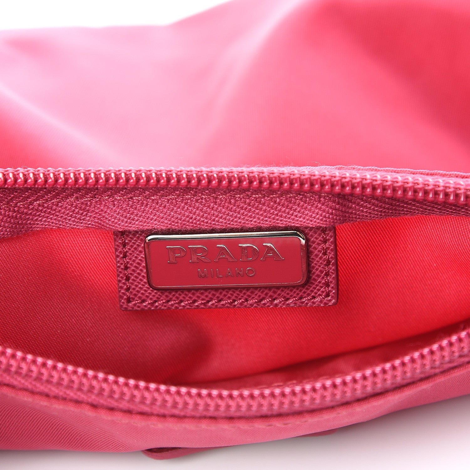 Prada Nylon Vela Cosmetic Pouch Fuxia 5 of 6