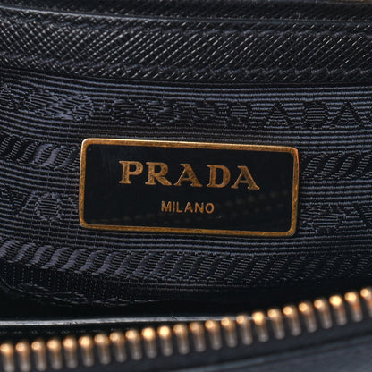 Prada Saffiano Small Galleria Double Zip Tote Black 6 of 9