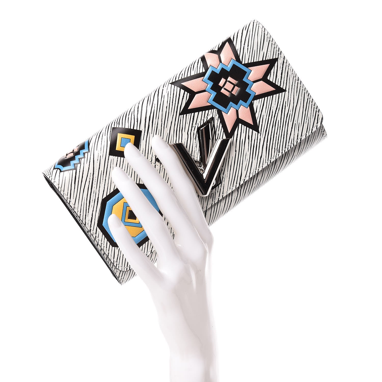 Louis Vuitton Epi Azteque Twist Wallet White 2 of 10