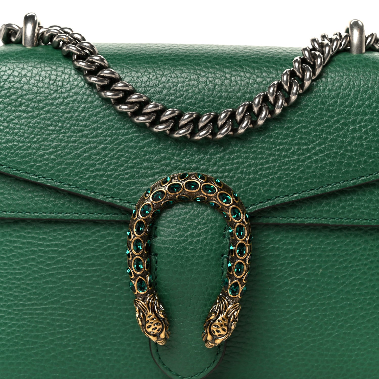 Gucci Calfskin Mini Dionysus Shoulder Bag Emerald 10 of 12