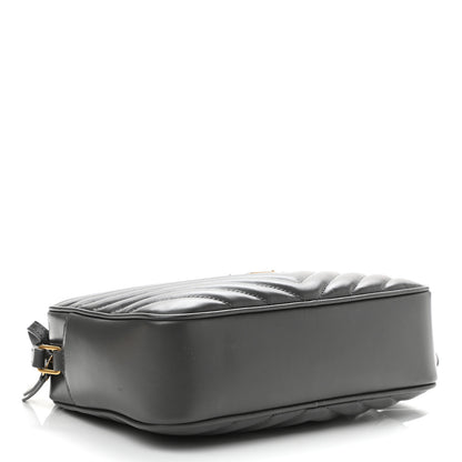 Saint Laurent Calfskin Matelasse Monogram Lou Camera Bag Dark Smog 4 of 11