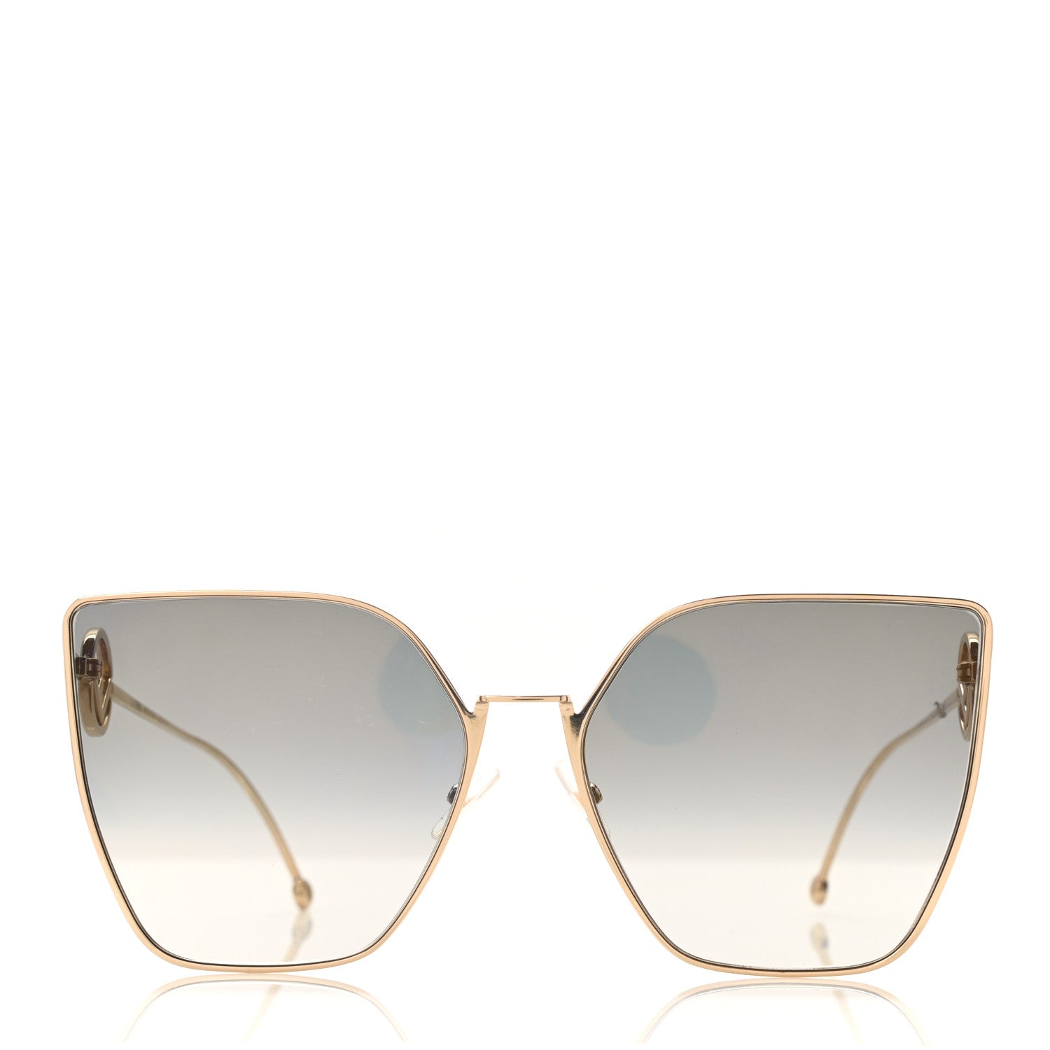 Fendi Metal F is Fendi FF Sunglasses FF 0323/S Gold 3 of 4