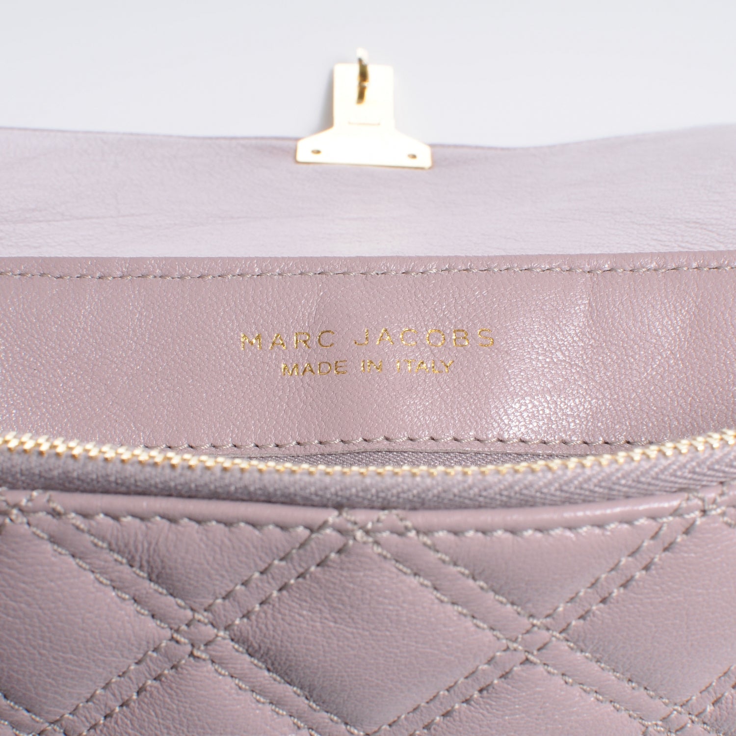 Marc Jacobs Leather Quilted Large Single Dusty Rose 5 of 8